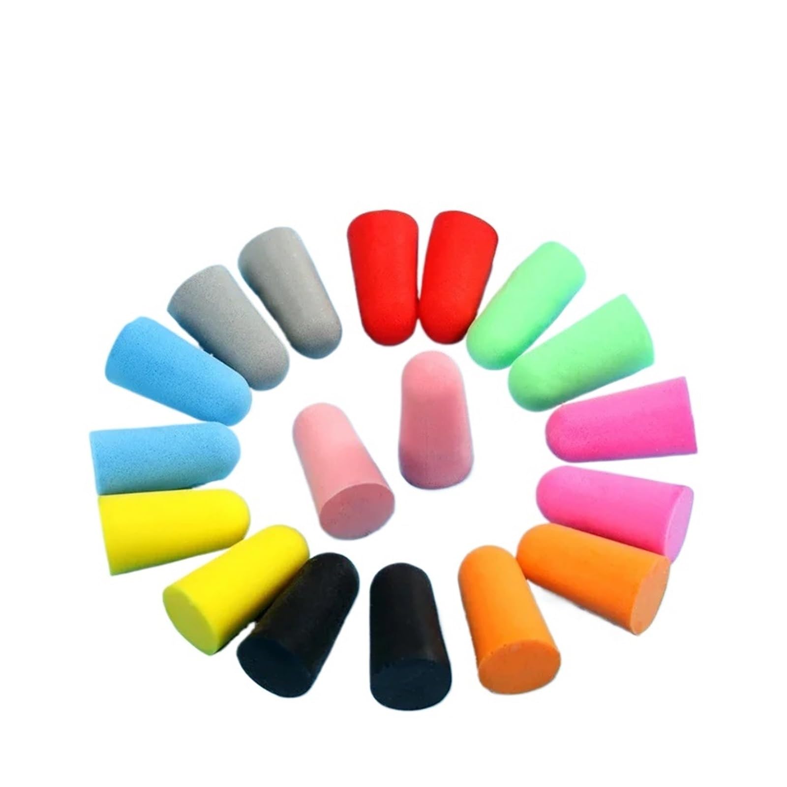 Tapones para dormir para los oídos, 20 unidades/10 pares, cómodos tapones para los oídos de espuma de reducción de ruido, tapones cónicos para los oídos (naranja)