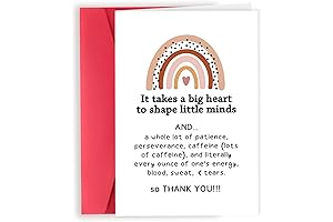 Thoughtful Funny Thank You Gift Card for Teachers and Bosses