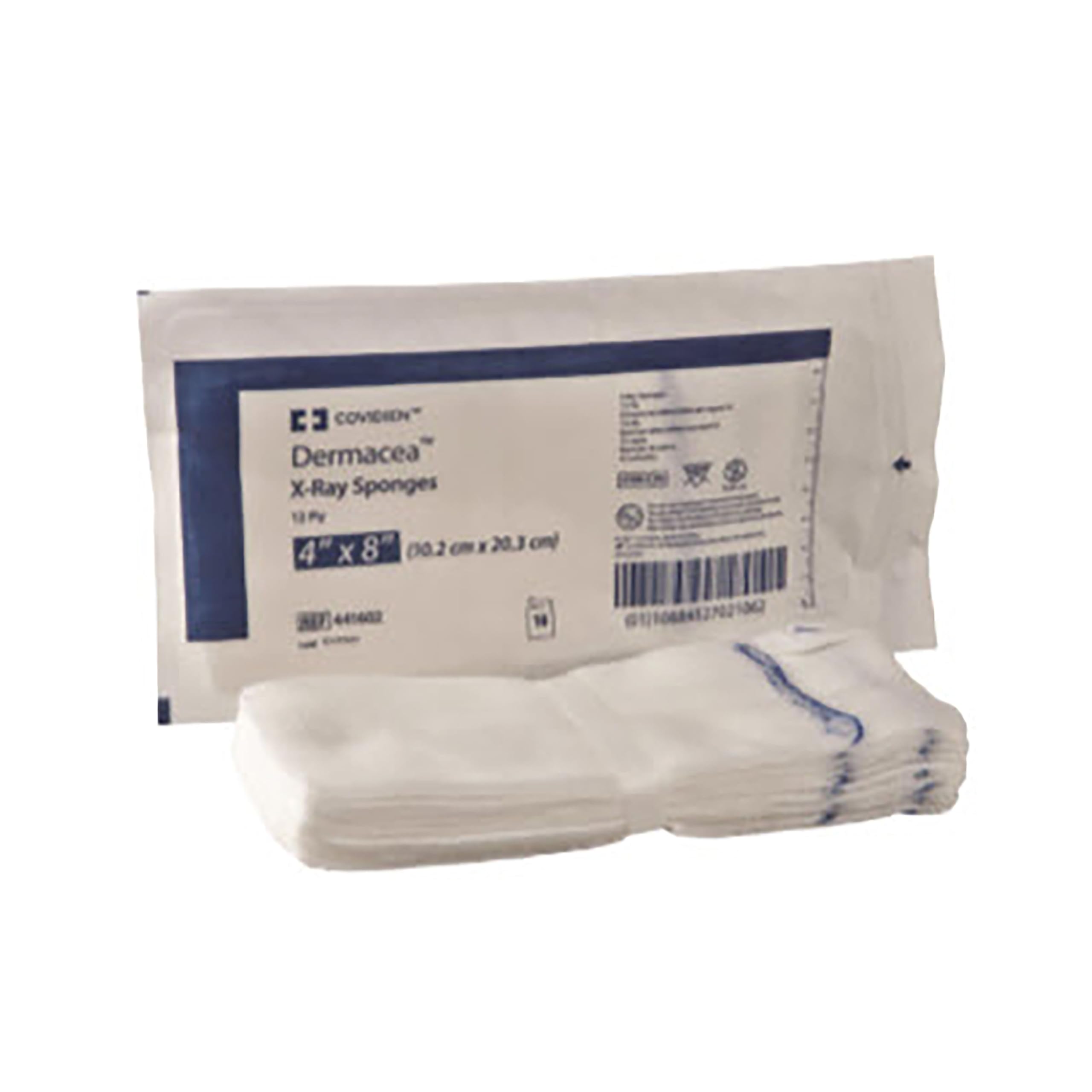 Cardinal Health™ Dermacea™ 441601 - Spugna in garza rilevabile a raggi X, non sterile, 10,2 x 10,2 cm, 16 strati, 441601, confezione da 2000