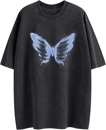 Vintage Streetwear Graphic Tee For Women - Oversized Boyfriend Fit With 90s Japanese Print