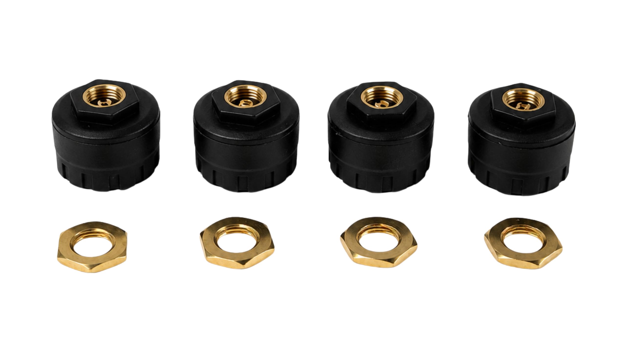 UNIWERSALNE 4 Czujniki TPMS do samochodu osobowego, SUV-a, auta 4x4, vana, pick-upa i kampera – bezprzewodowy monitoring ciśnienia i temperatury opon przez Bluetooth