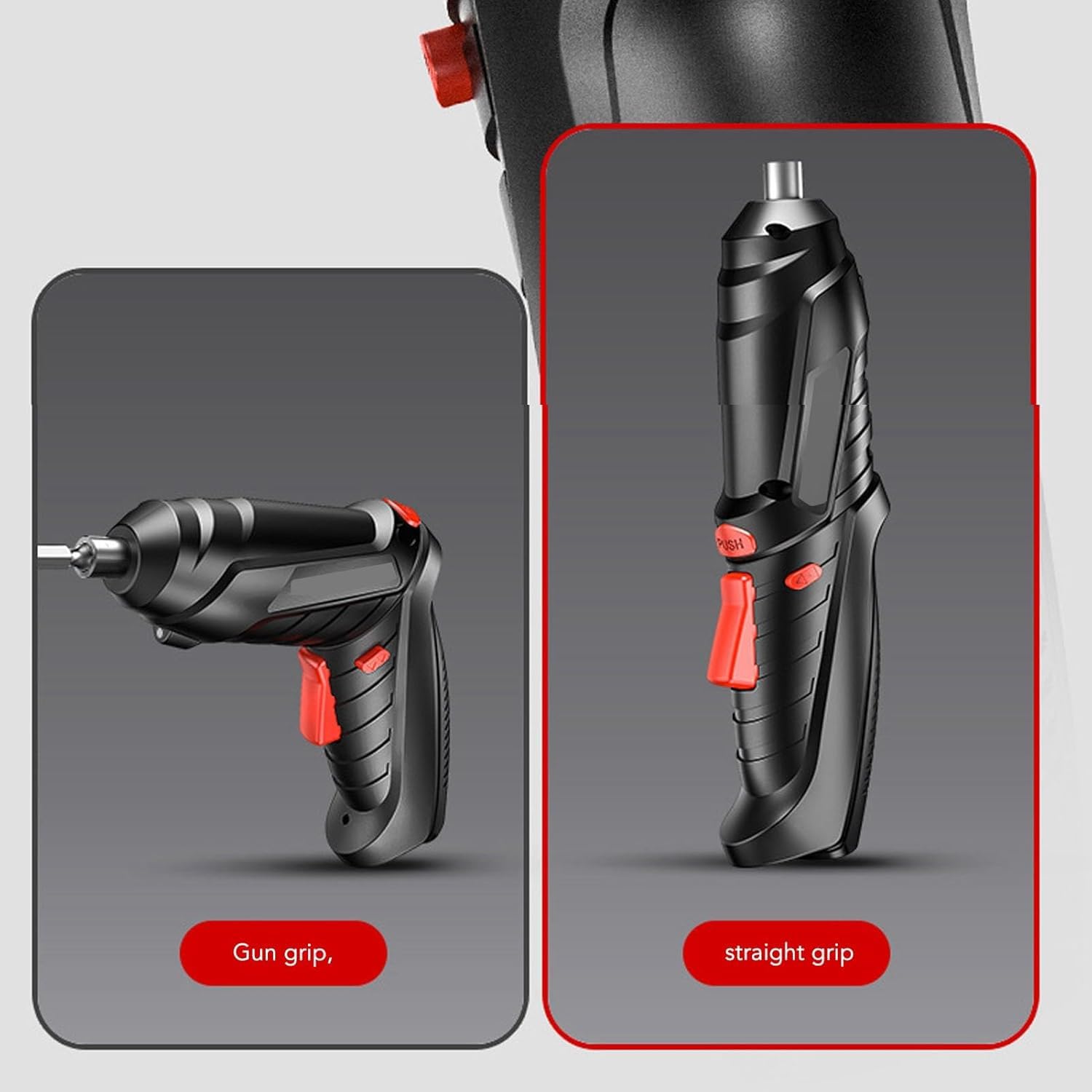 VANSHORA 47 Pcs Electric Screwdriver Set | Cordless Rechargeable 4.2V 3.2Nm Screwdriver with LED Light USB Charging Rotation Function & Portable Case for Home DIY Repair 1