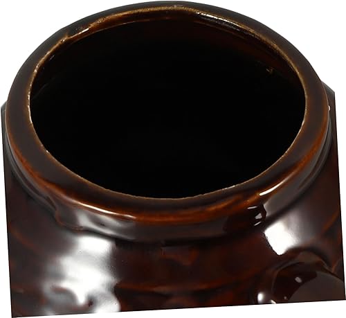 Miniatura 6 de Yardwe Recipientes de almacenamiento de alimentos herméticos, tapas de cerámica para encurtidos, encurtidos de cerámica, tarro de almacenamiento de