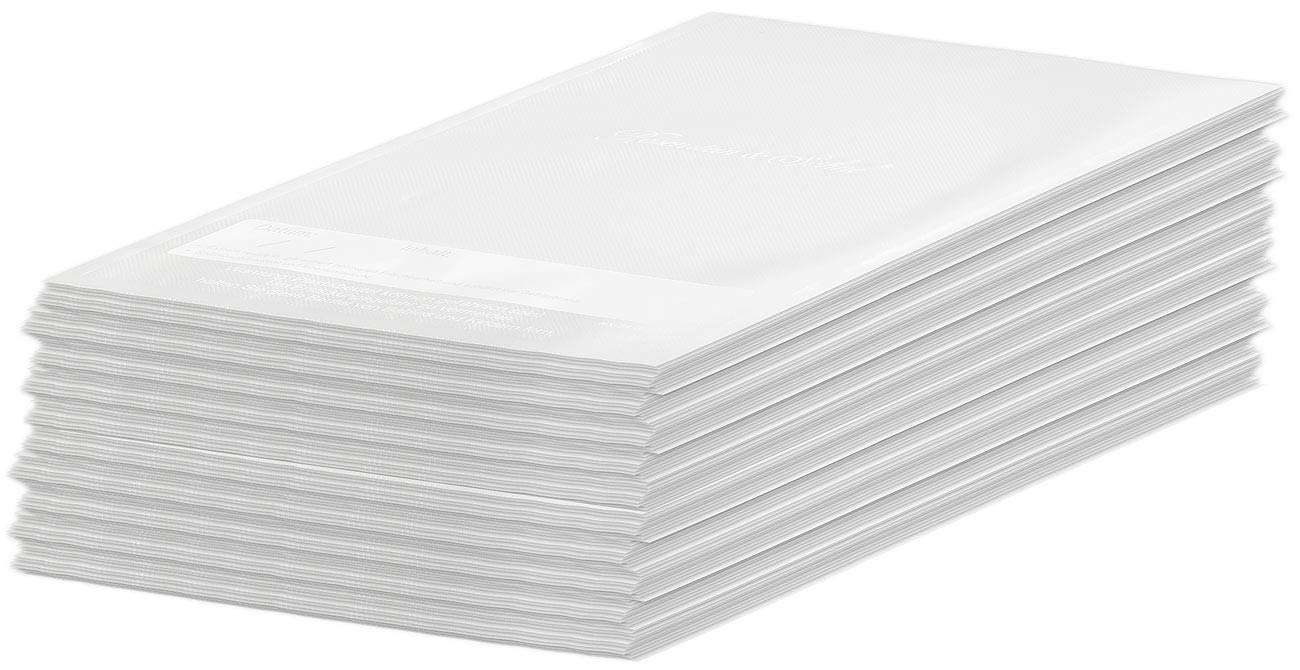 Rosenstein & Söhne Vakuum-Tüte: 100 Profi-Folienbeutel für Balken-Vakuumierer, 28 x 40 cm (Tüten Vakuumiergerät, Tiefkühlbeutel, Pumpe)
