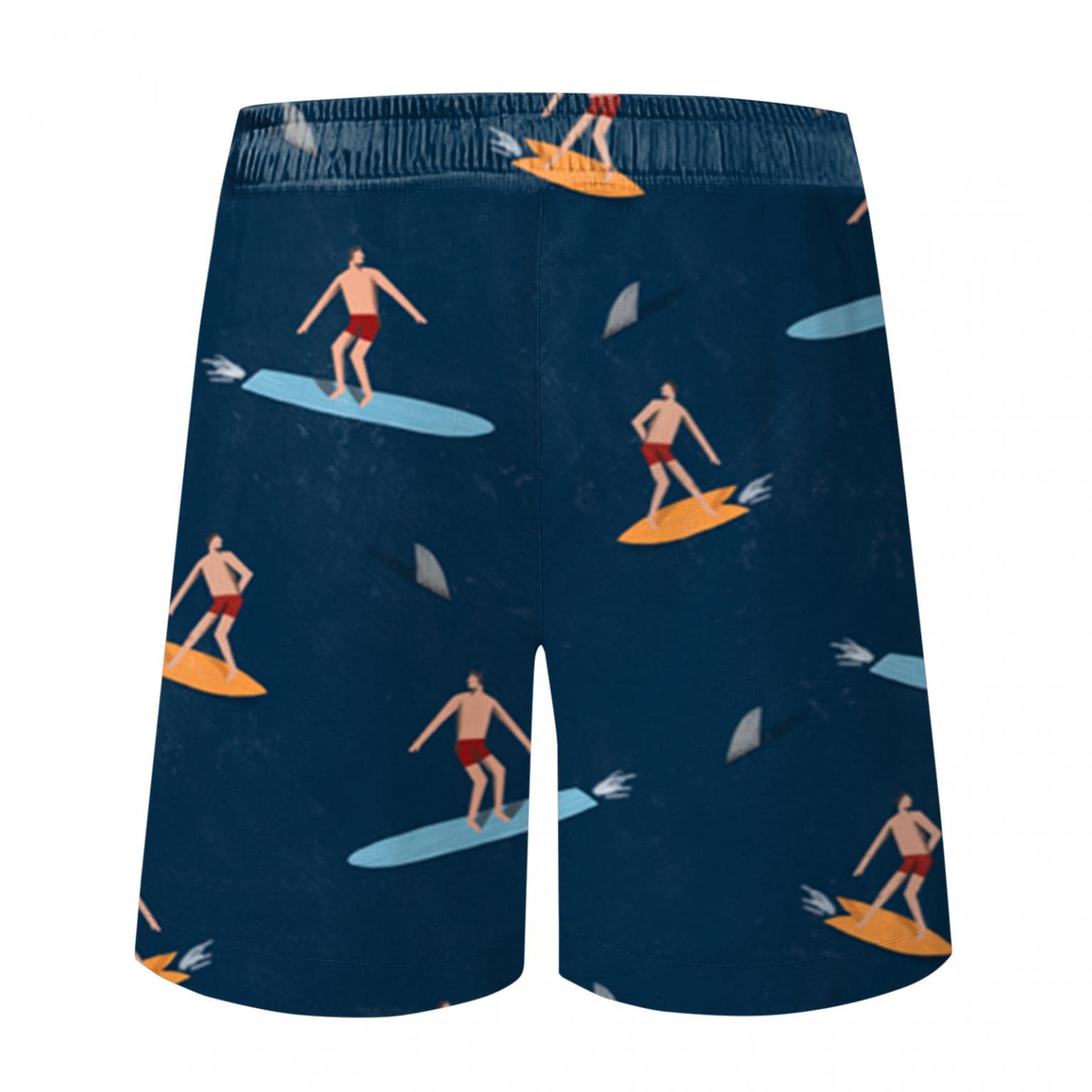 Męskie kąpielówki kąpielówki kąpielówki szorty plażowe na lato, szybkoschnące spodenki do wody, spodenki sportowe, męskie z podszewką z siateczki, granatowy, 4XL