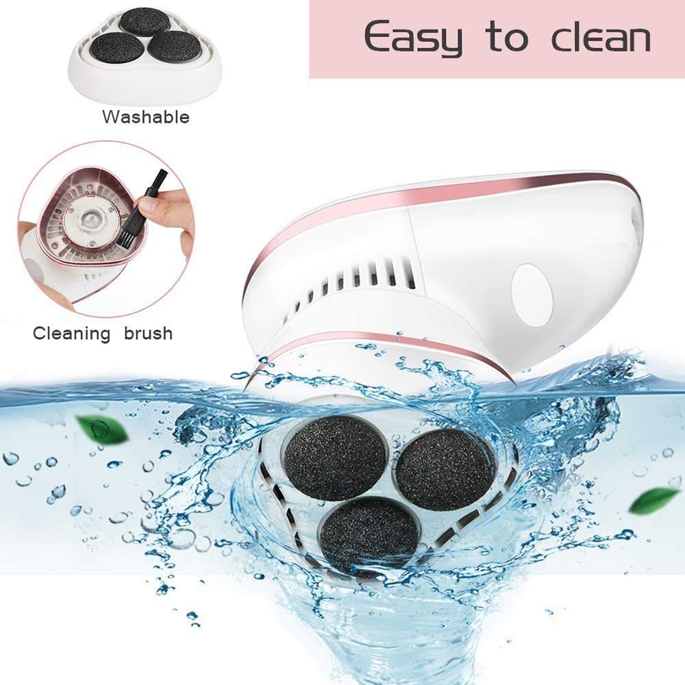 Aspirateur électrique pour callosités des Pieds - Outils de meulage de pédicure exfoliant - Réparation Automatique des Pieds, Facile à Utiliser - Traitement Professionnel des Peaux mortes/du