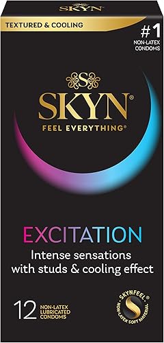 Miniatura 2 de SKYN Excitation - Condones lubricados con tachuelas y preservativos lubricados SKYN 12 unidades sin látex