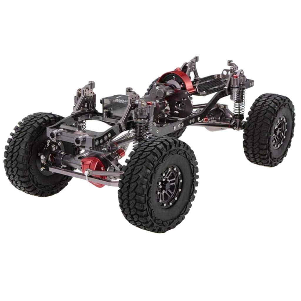 Backbayia Remote Control Car Frame CNC Racing Aluminium and Carbon Frame 313mm Wheelbase for 1/10 RC Crawler Car