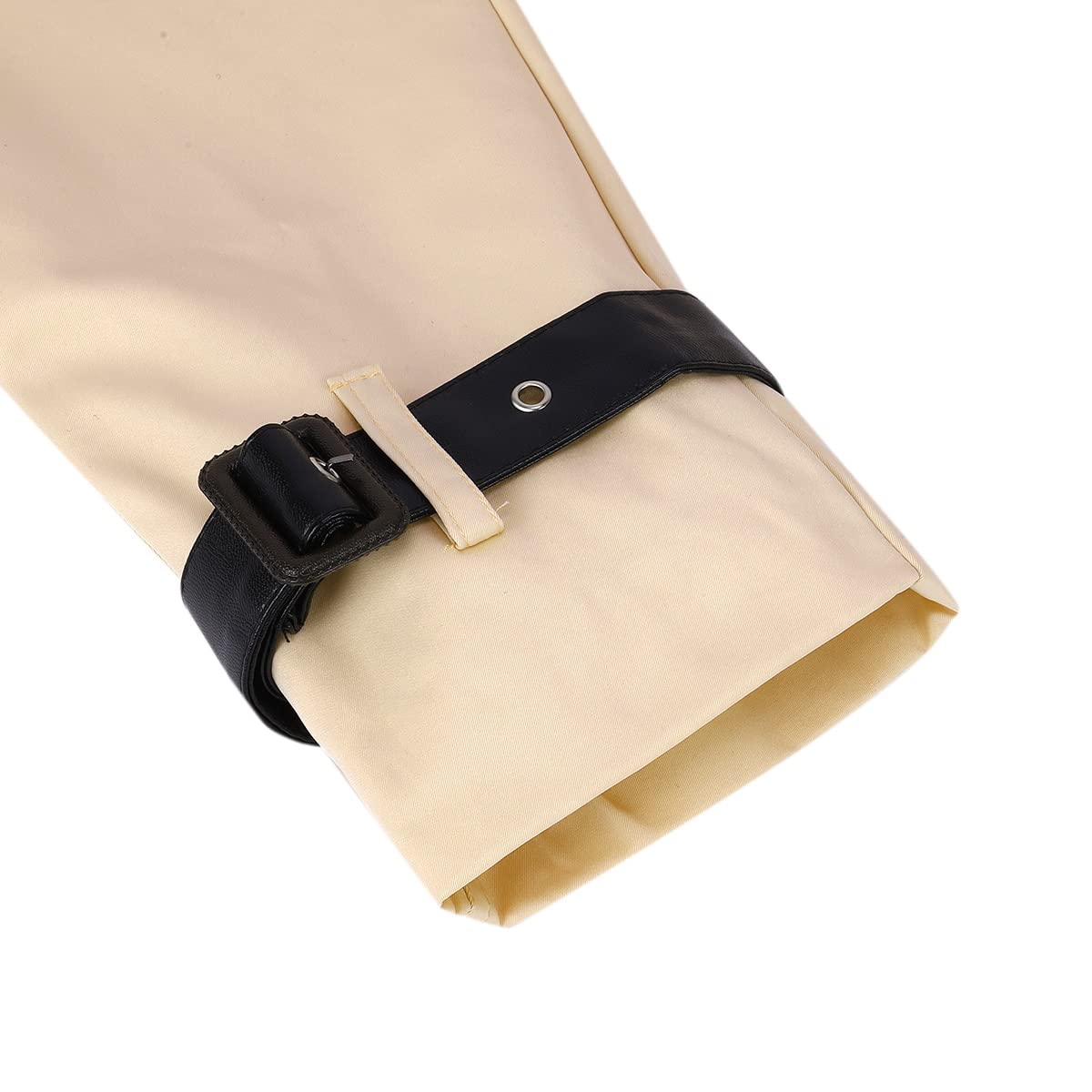 Herren Zweireihiger Trenchcoat mit Gürtel Revers Lang Mantel Business Jacke Frühling Übergangsjacke