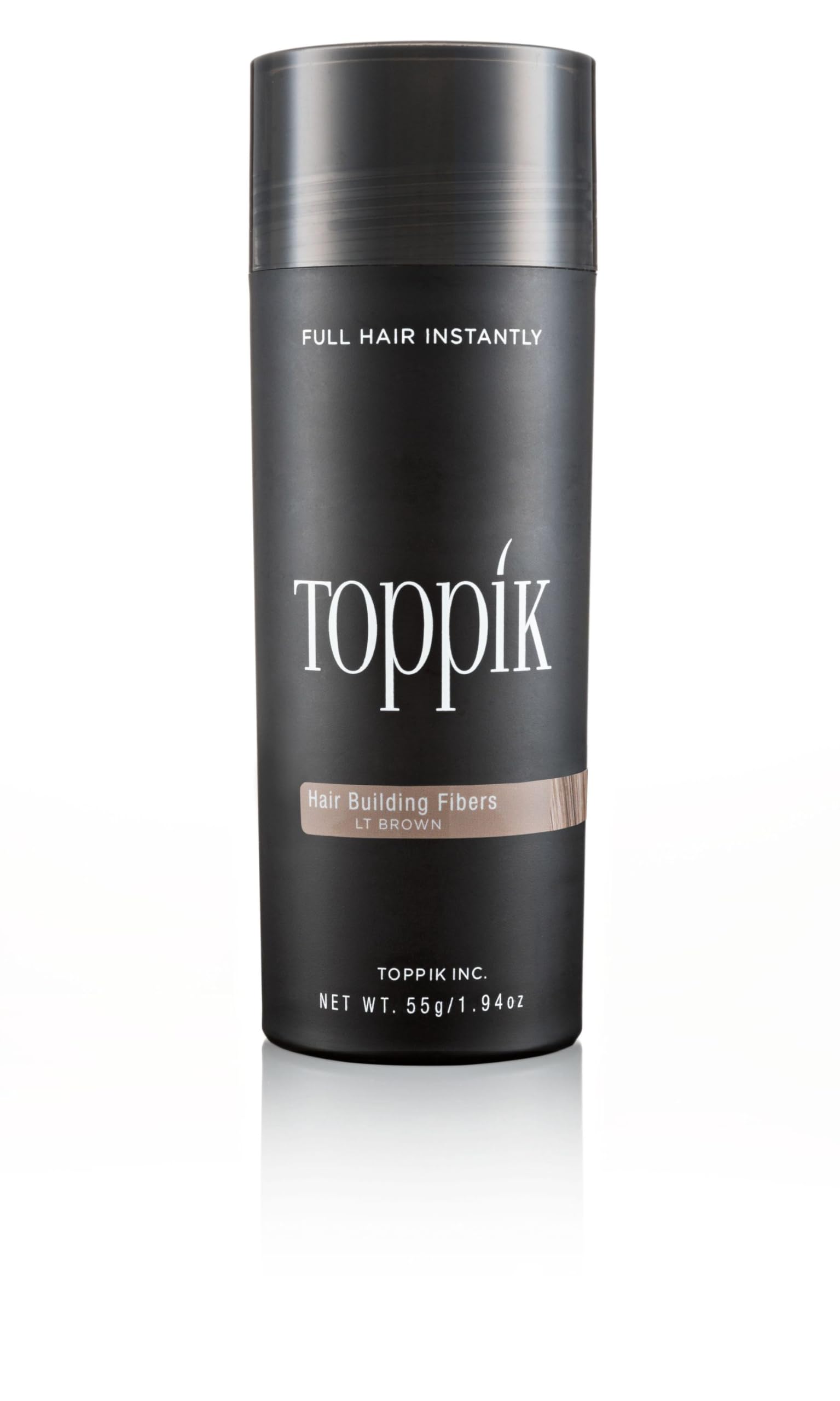 TOPPIK 55g Haarfasern Haarverdichter Streuhaar Schütthaar Hellbraun