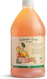 Mother Earth, Organic Apple Cider Vinegar with The Mother, Half Gallon, ...