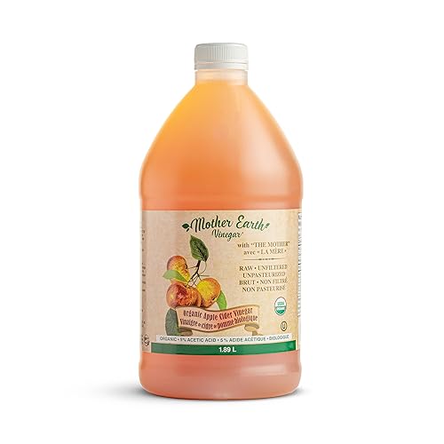 Mother Earth, Organic Apple Cider Vinegar with The Mother, Half