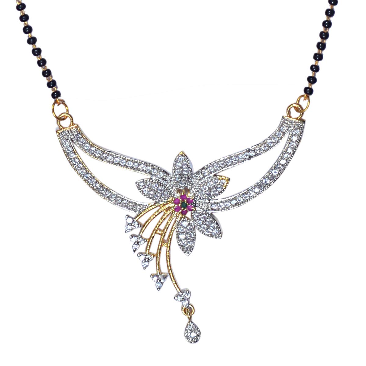 Darsha Collections American Diamonds Antique Mangal sutra Set for Women
