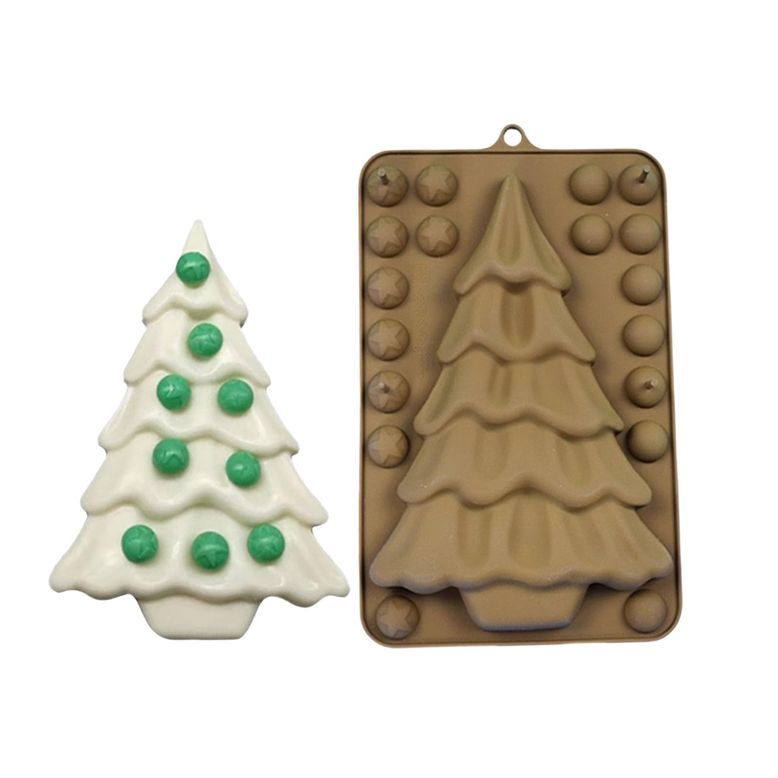 Tsophreniq Holiday Themed Silicone Molds for Chocolate Making High Temperatures Resistant Candy Dessert Bakewares Nonstick Baking Mold