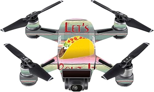 Skin para DJI Spark Mini – permite taco Bout It | MightySkins Protector, Durable, Único y vinilo calcomanía Wrap Cover | Fácil de aplicar, quitar, y