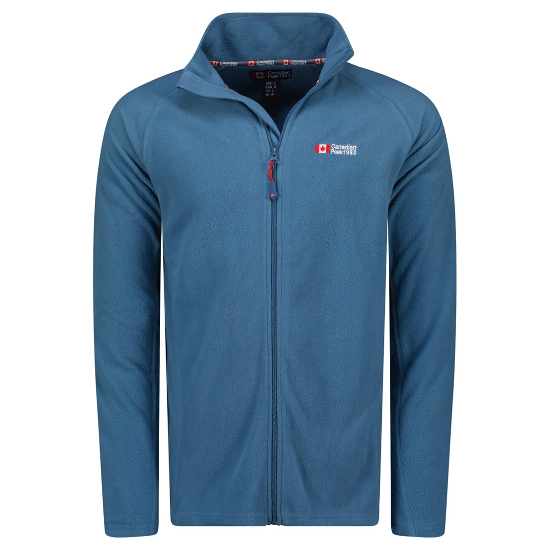 Canadian Peak Men's Petrole Tugeak Fz - Polaire Epaisse Homme Chaude Fermeture Zip - Veste Sweats Hiver Chaud Hommes Doux - Sweat Doublure Longues Manches - Automne Hiver ( M)