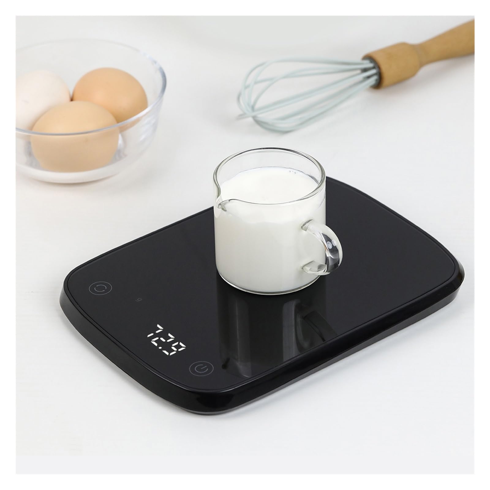 Báscula Electrónica Digital De 0 A 5 Kg, Pantalla LED Alta Precisión, Multifuncional For Hornear Alimentos En La Cocina For El Hogar Medición Precisa Esfuerzo