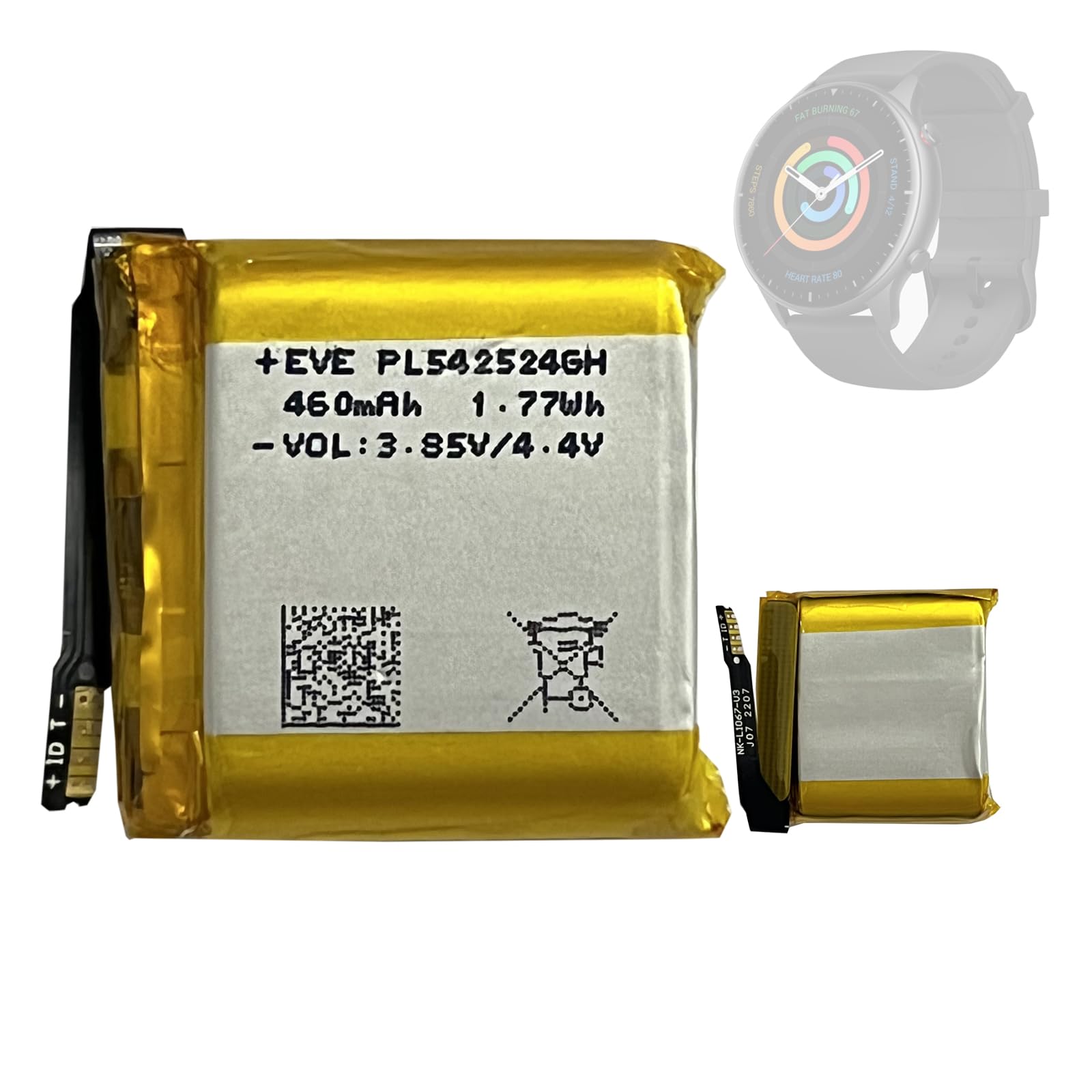 HIGHAKKU Replacement Battery PL542524 Compatible with Amazfit GTR 2/2e
