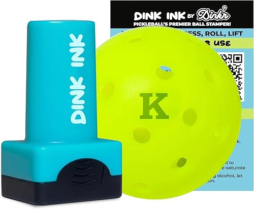 Dink Ink Letters - Marcador de pickleball reutilizable autoentintado Personaliza tus bolas de pickleball con precisión, tinta duradera de secado