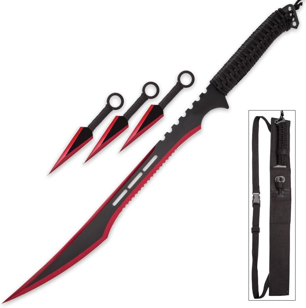 Snake Eye Tactical Fantasy Design Ninja Sword Comes with Nylon Sheath
