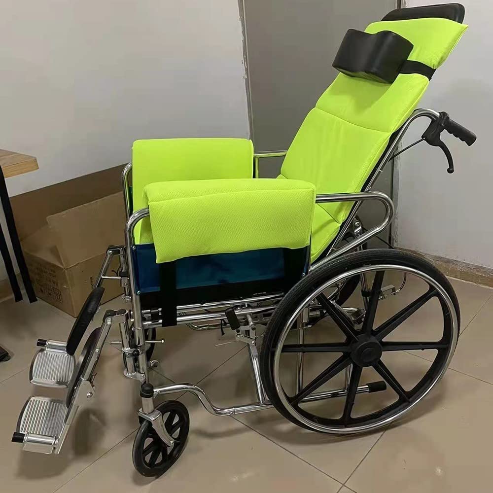 REMEK Cojin Antiescaras para Silla De Ruedas, CojíN De Silla De Ruedas CojíN De Asiento con Soporte Lumbar Antiescaras Almohada De Silla De Oficina