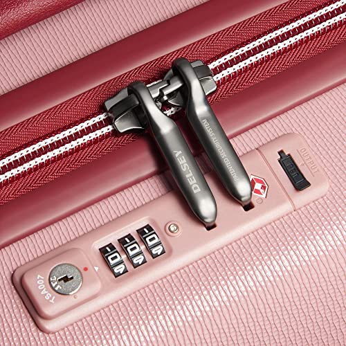 Image of DELSEY PARIS Chatelet Air 2.0 Hardside Luggage with Spinner Wheels, Pink, 2 Piece Set, (20 /Backpack)