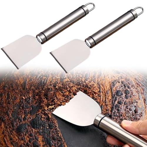 2 Pack Stainless Steel Stove & Grill Scrapers