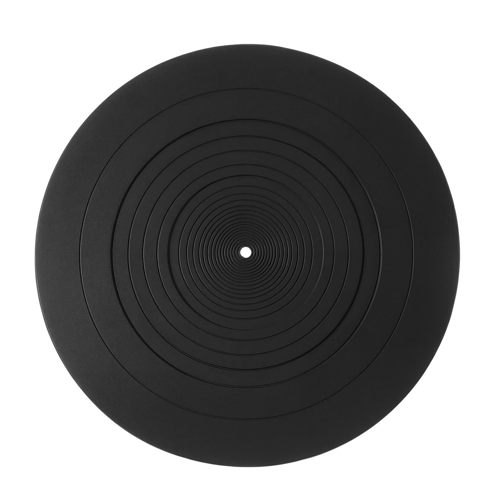 Universal Rubber Slipmat 12 Inch Diameter Silicone Turntable Anti-Static & Anti-Slip for All LP Vinyl Record Players(Schwarz)
