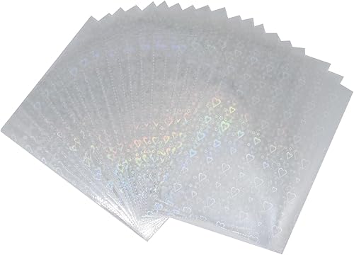 Miniatura 8 de 6 agujeros transparentes de PVC con holograma y bolsillos para archivar hojas sueltas, carpeta de documentos, protector de hojas de página de papel