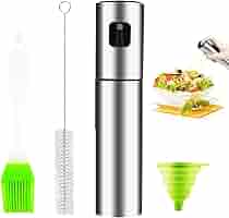 Spruzzatore Olio E Aceto In Vetro - 2 Pezzi Da 100ml Con Spazzole E Imbuti | Ideale Per Cucina Sana - Foto 4