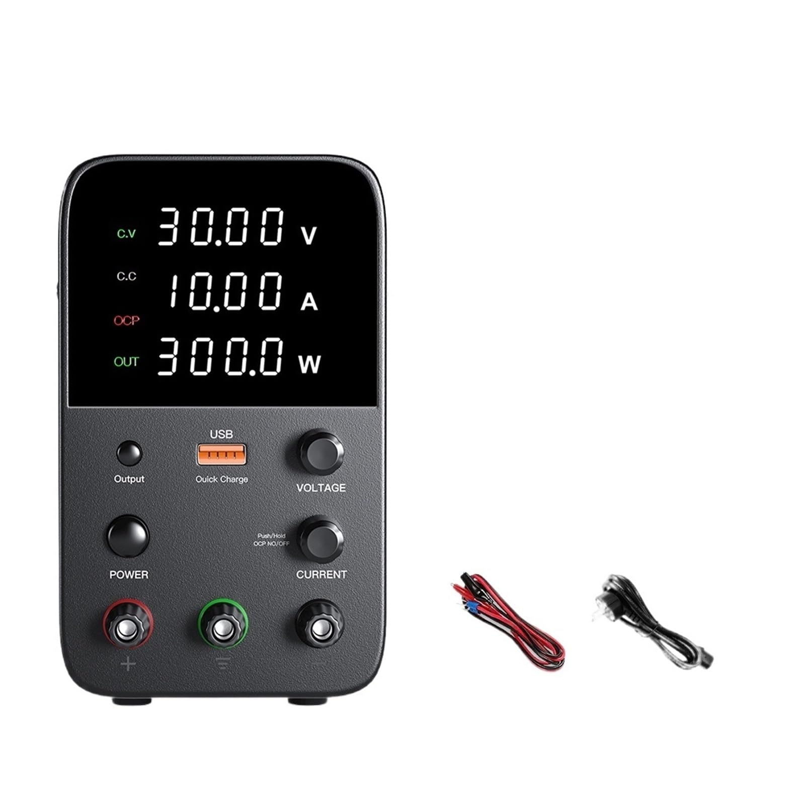 alimentación CC digital Fuente de alimentación de CC ajustable 30 V 10 A 60 V 5 A Fuente de alimentación de banco de laboratorio Alarma de cortocircuito OCP Salida de una tecla(TPS605 60V 5A)