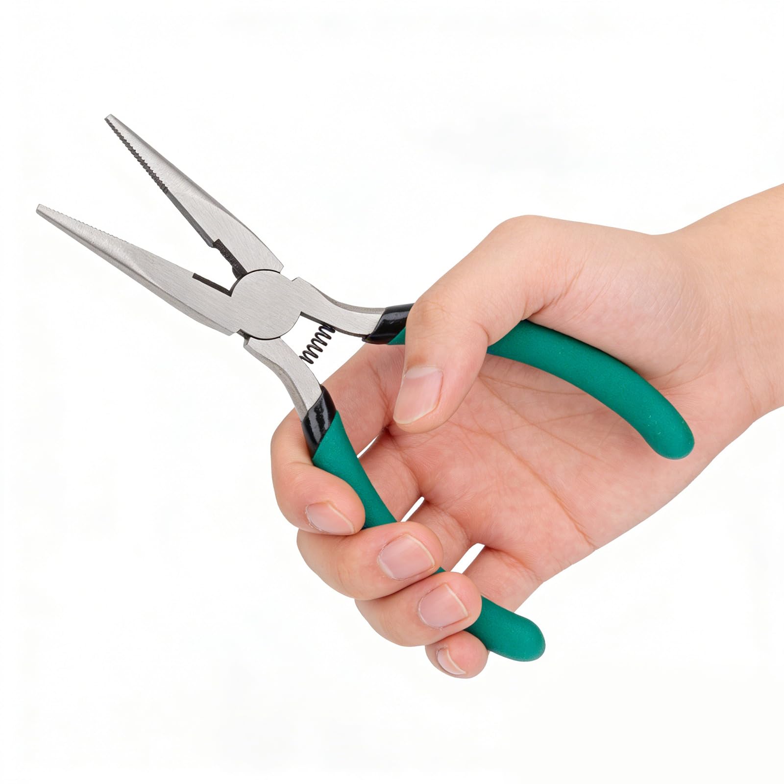 Set di 8 pinze ergonomiche piccole da 12,7 cm, in acciaio ad alto tenore di carbonio, perfette per modellismo e cablaggio, set di pinze in acciaio al carbonio