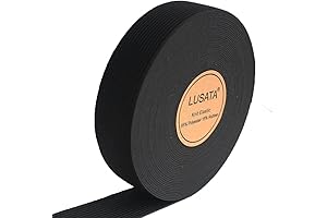 Lusata Heavy Stretch Black Knit Elastic Band