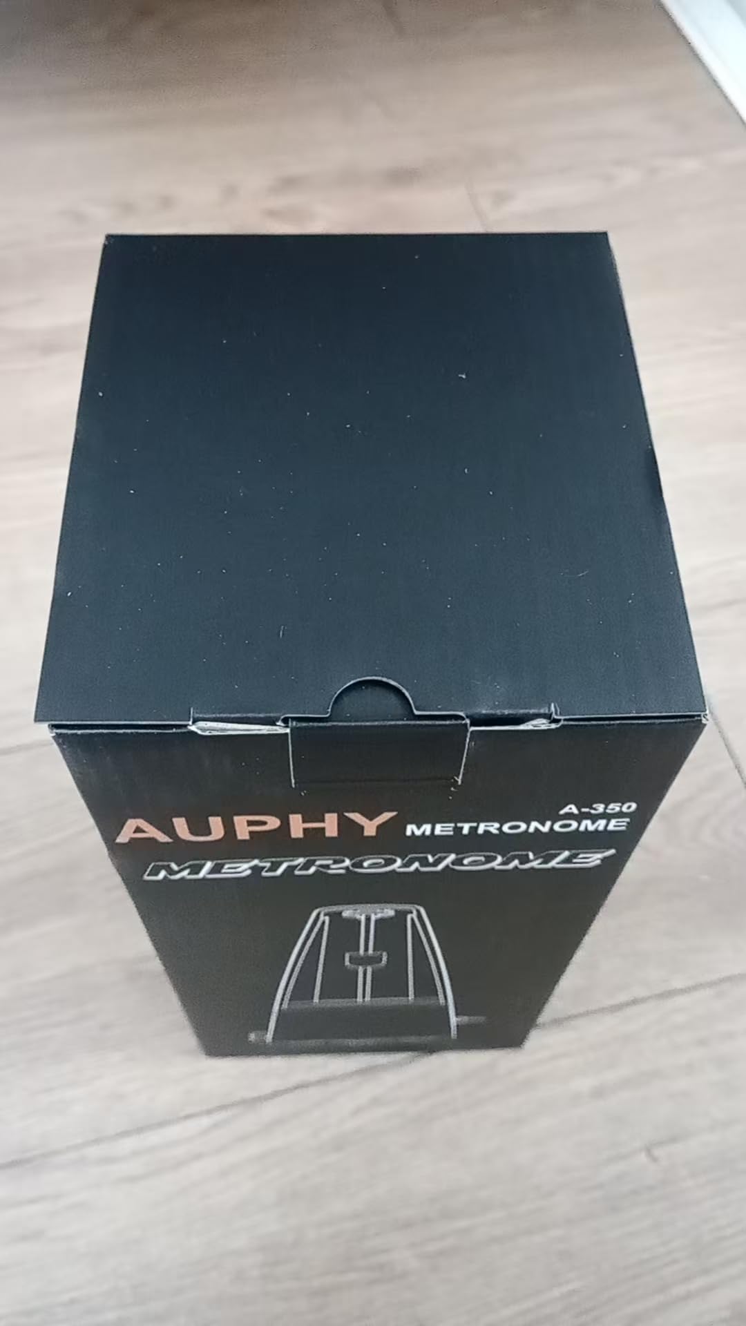 M350 AUPHY Klassischer Mechanisches Metronom mit Akzentglocke, Präziser Takt, Zeitloses Design, Geeignet für Klavier/Violine/Gitarre/Schlagzeug/Saxophon/Ukulele usw,Holzmaserung
