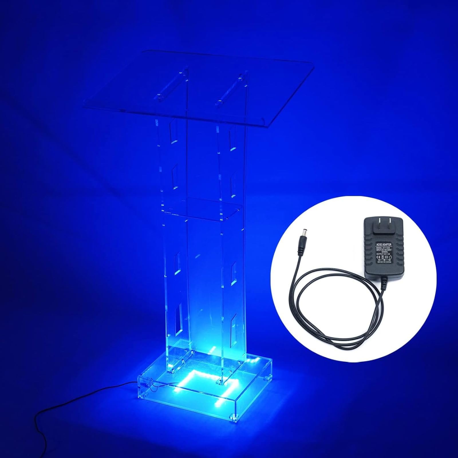 Supporto per leggio in acrilico con luce a LED, portatile, per chiese, scuole e uffici Leggio professionale con ampia superficie di lettura.