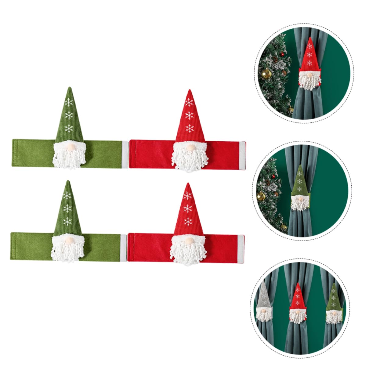 Zerodeko 2 Pieds Retenues De Rideaux Embrasse Tringle À Rideau Magnétique Supports De De Rideau Porte-Rideaux Gland Boucles De De Rideaux Feux De Rideau Chiffon 4pcs * 2