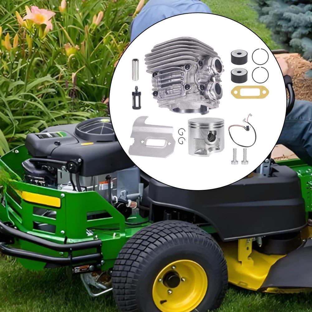 Kit de reconstrucción de cilindro de motor, para TS410 TS420 compatible con 4238 020 1202 4223 020 9400 incluye juego de filtro de aceite de junta de revestimiento de pistón