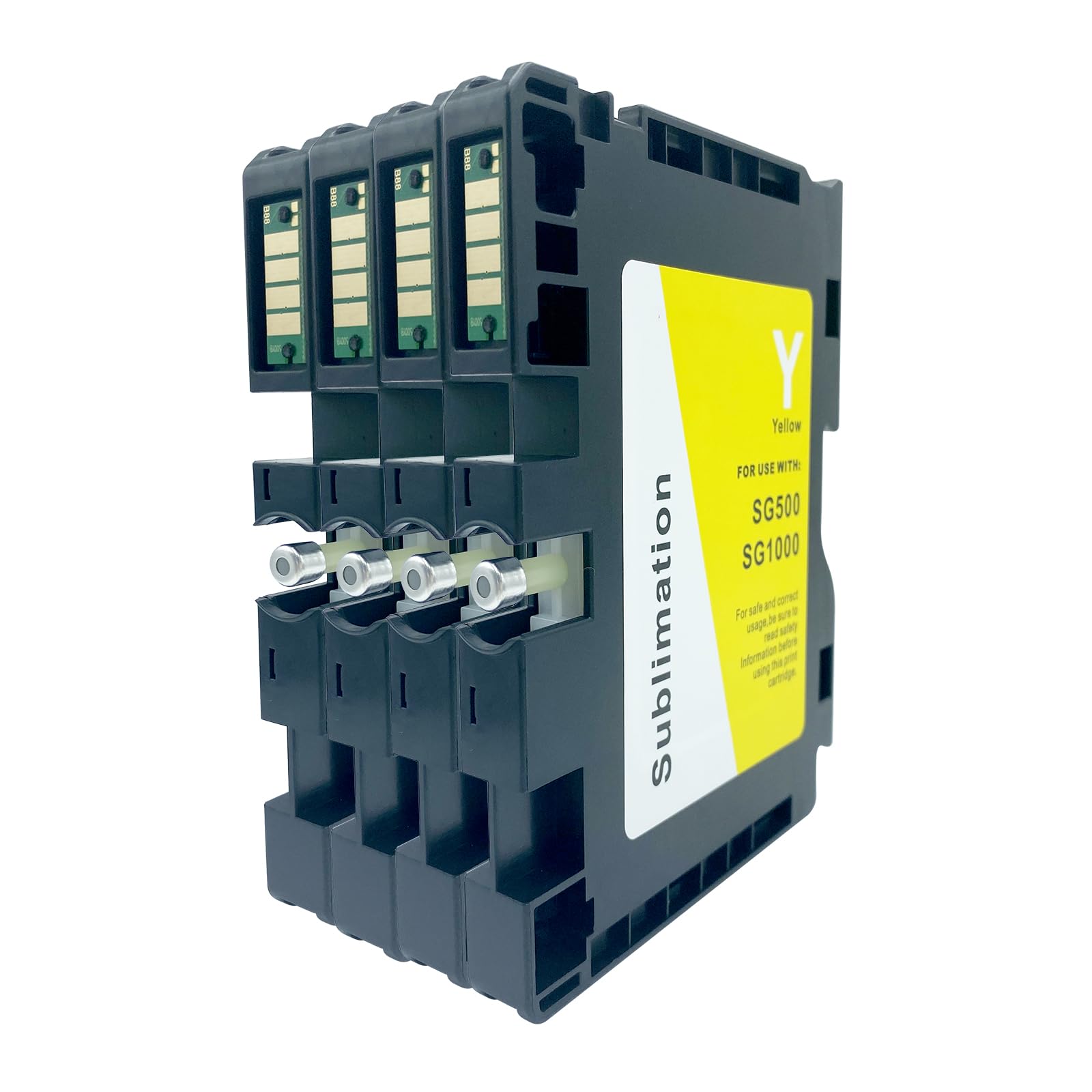 Cartuchos de tinta de sublimación SG500, versión B | con chips, compatible con Sawgrass Virtuoso SG500, SG1000