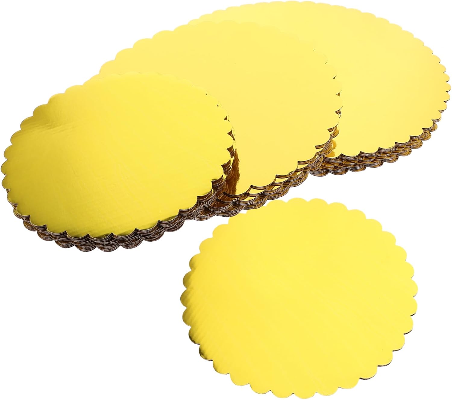 30pcs Round Cake Boards Cake Display Base for Weddings Birthdays Parties Sturdy Greaseproof Food Grade Cardboard and Presentation