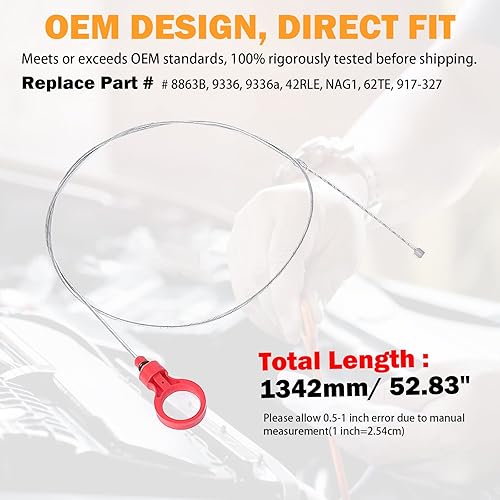 Miniatura 8 de 9336A Varilla de transmisión para Jeep Liberty Patriot Chrysler 300 Town Country Dodge Nitro Charger Calibre 2.7 3.5 3.6 3.7 5.7 6.1 6.4 CVT Varilla