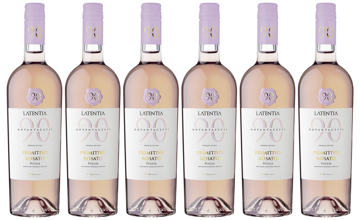 Novantaceppi Primitivo Rosato Puglia IGT Roséwein halbtrocken (6 x 0.75 l)