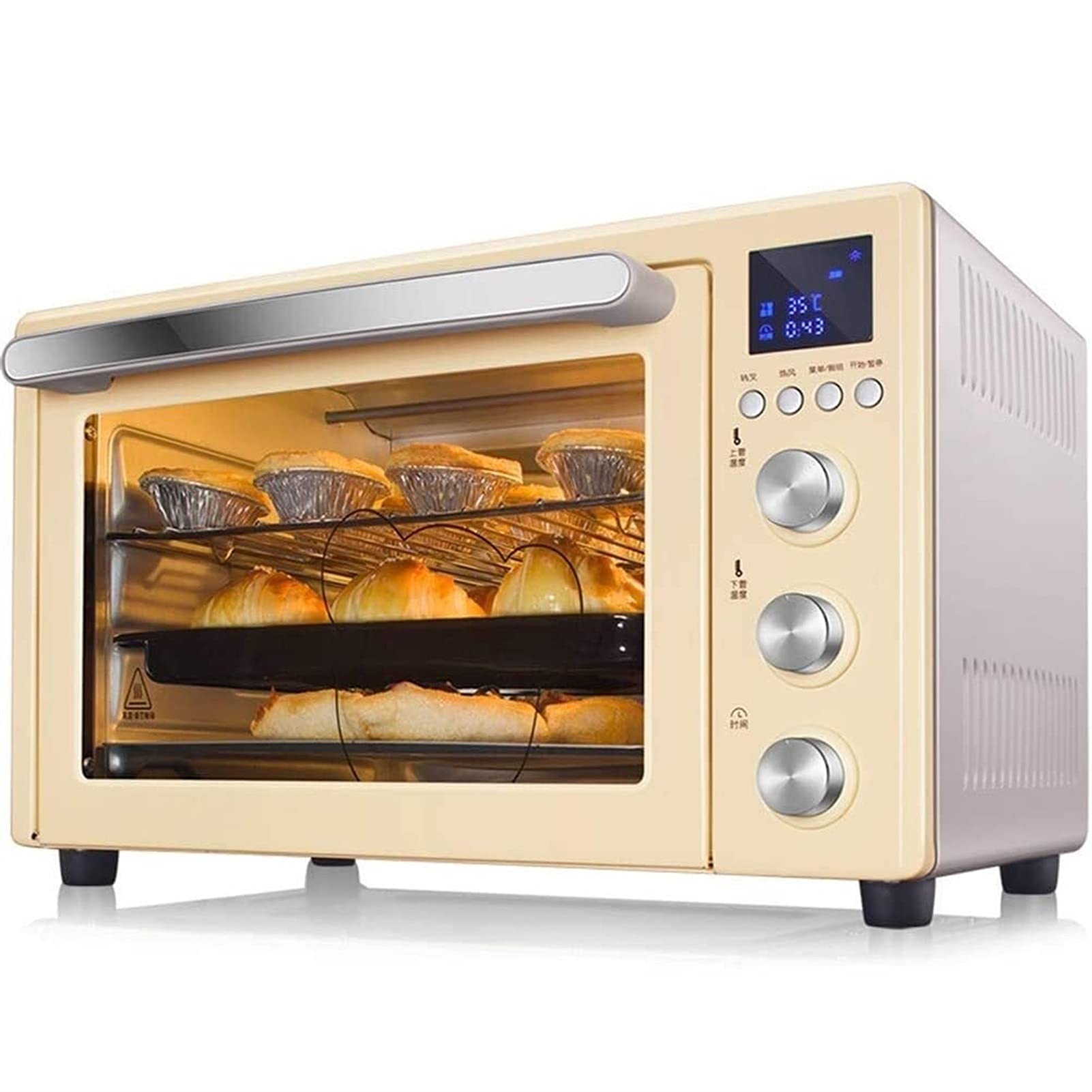 Buy ASDFGH 3D Thermal Cycle Oven Air Fryer 45L Mini Toaster Oven