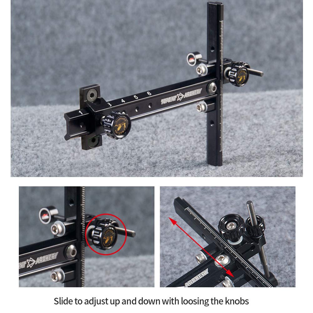 SHARROW Bow Sight 1 Pin Aluminium Alloy Sight for Recurve Bow Archery Accessories