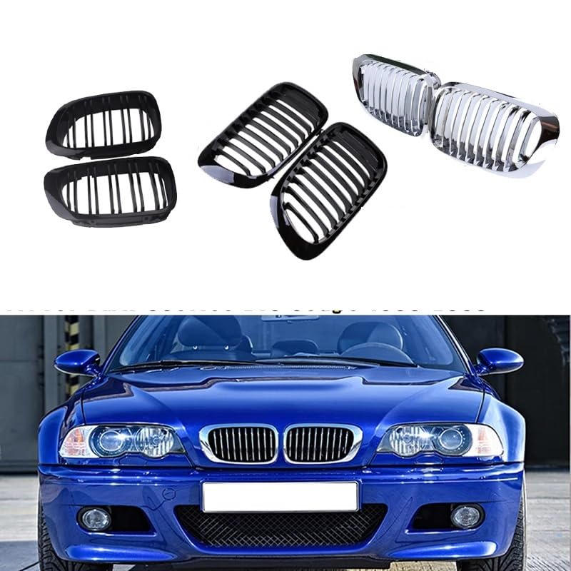 Grille capot avant calandre Série 3 E46 refroidissement optimal ABS
