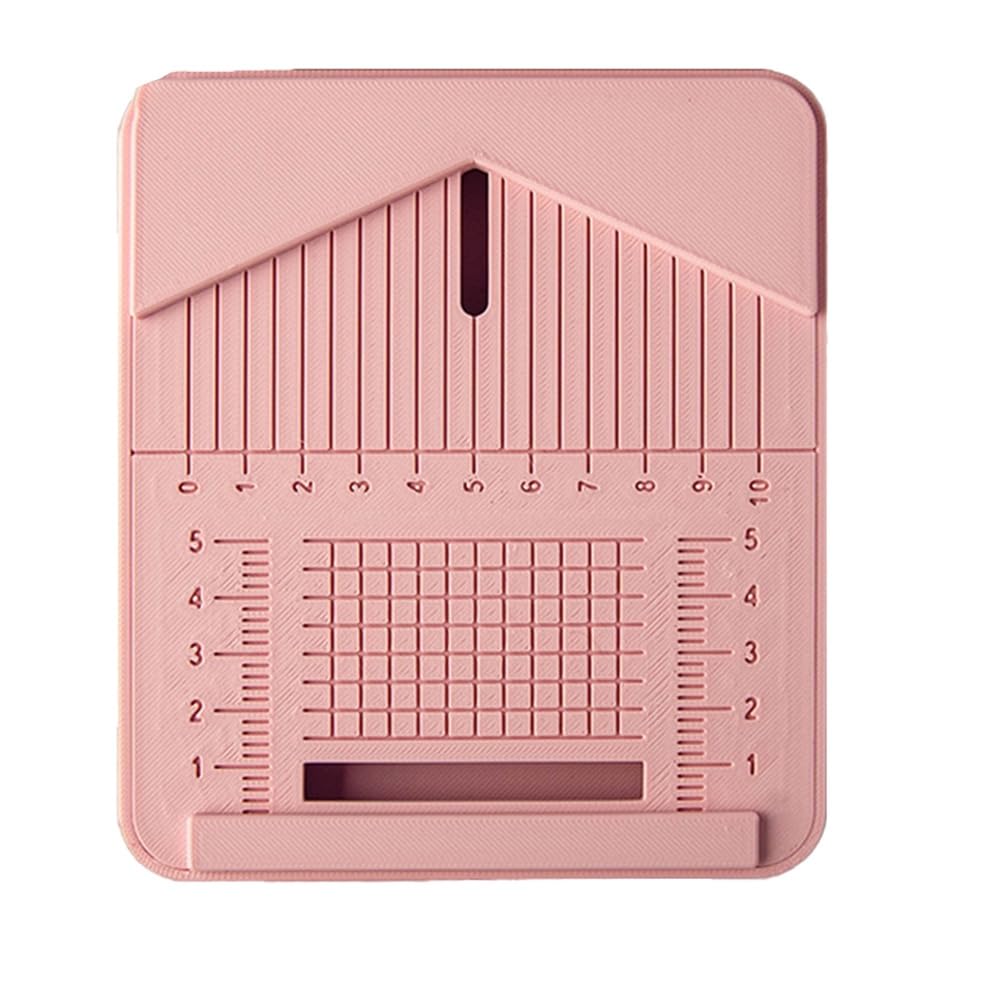 Cvoepobey Soft Ceramic Punching Tool Auxiliary Tool Drilling Dust Box DIY Jewelry Punch Positioning Polymer Clay Tool Pink