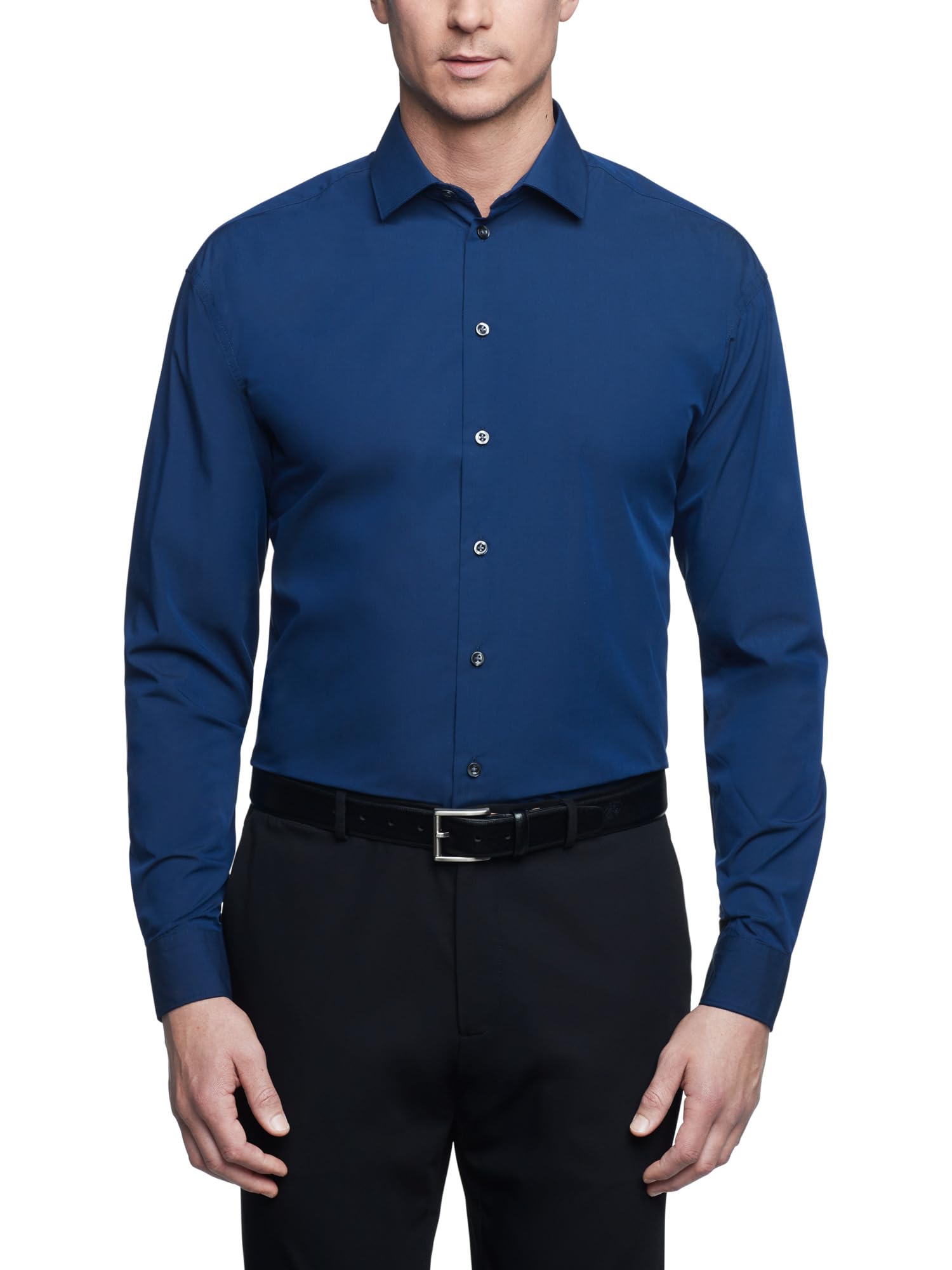 Kenneth Cole Mens Dress Shirt Regular Fit Solid