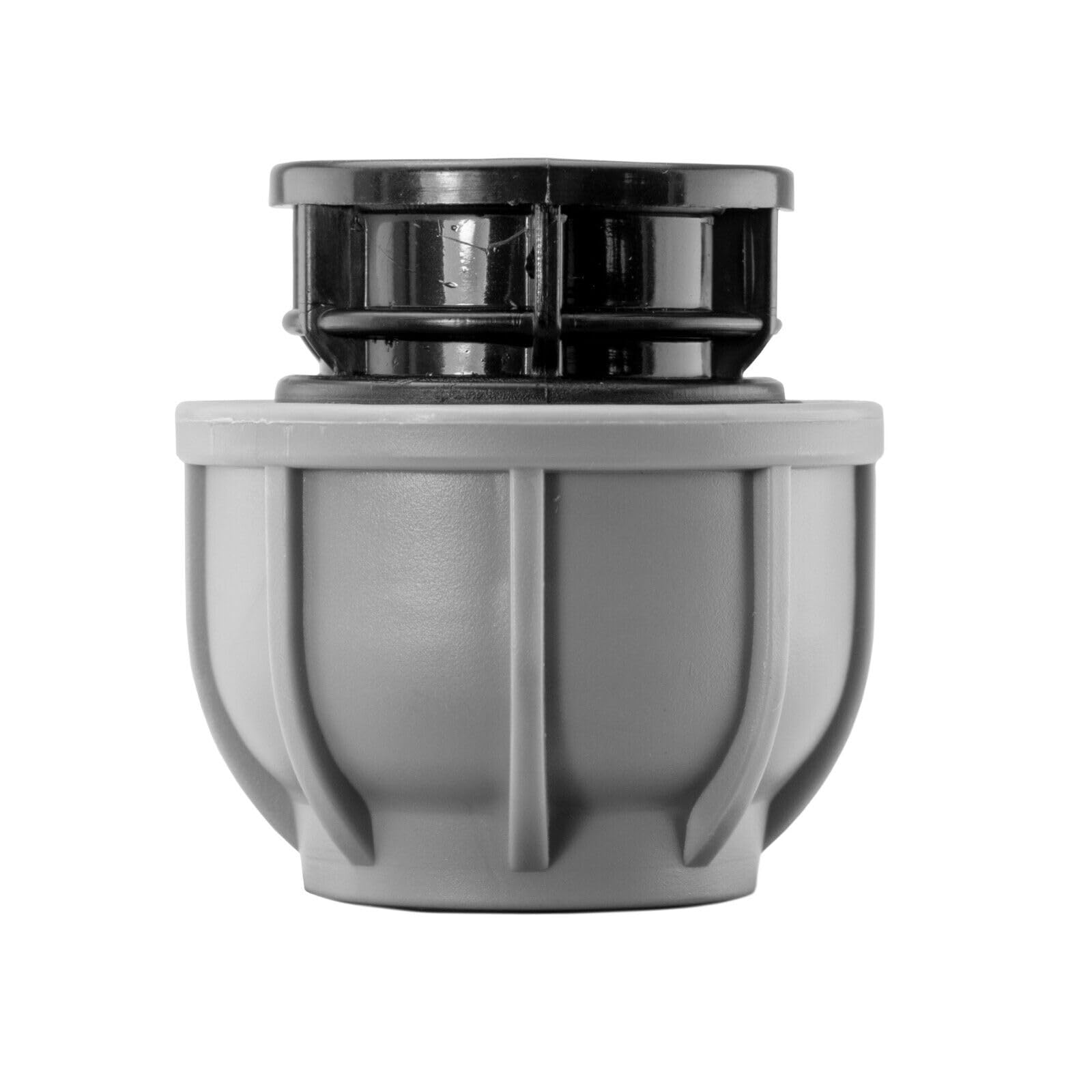 MDPE Compression Connector Fittings 25mm LDPE Water Pipe Elbow Valve Straight (Stop end 25mm - 25mm)