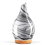 Porseme 280ml Essential Oil Diffuser Glass Color Changing Aroma Air Diffusers Aromatherapy Ultrasonic Cool Mist Humidifier 7 Running Hours Waterless Auto-Off for Sleeping, Yoga, Office, Spa (Ink)