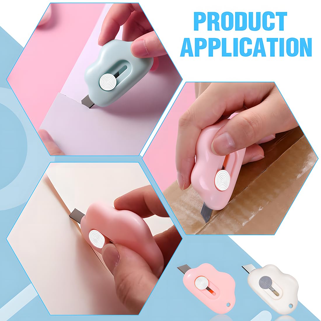 Couteau de papeterie, Box Cutter, Ouvre-lettre, Mini coupe-papier portable, 3PCS