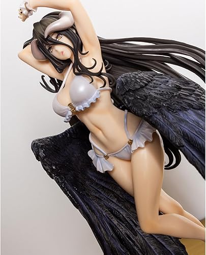 Miniatura 9 de RZAHUAHU Albedo Figura 16 Overlord Anime Modelo 12.6 pulgadas Niña PVC Figuras de acción